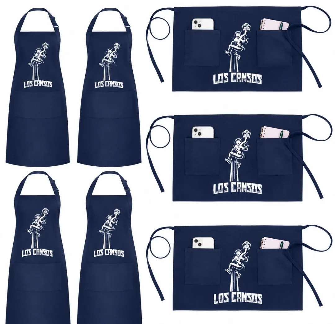 Delantales y mandiles con el logotipo de Los Cansos